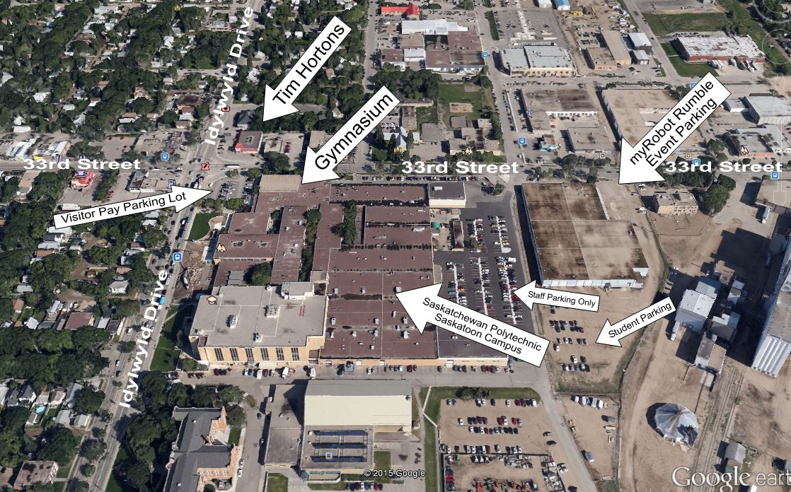 Robot Rumble parking virtual view